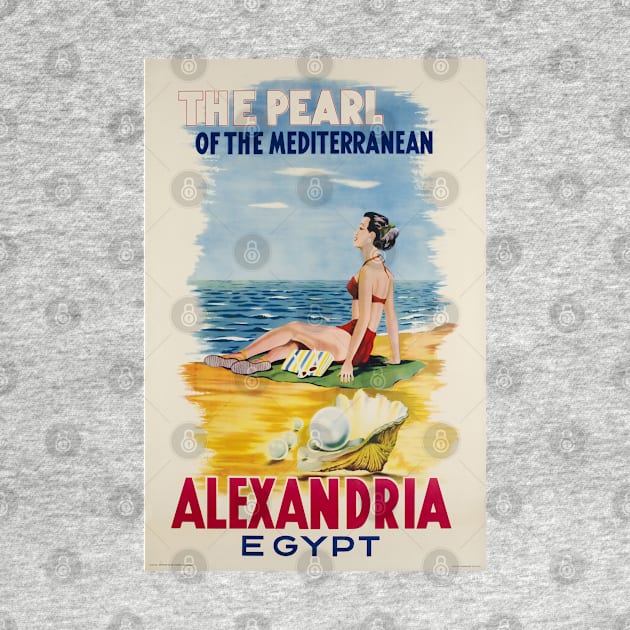 Alexandria,Egypt,Travel Poster by BokeeLee